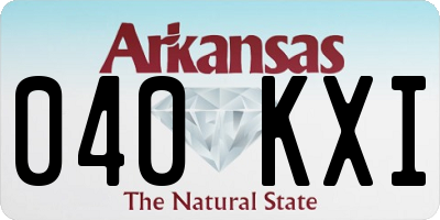 AR license plate 040KXI