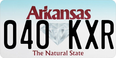 AR license plate 040KXR