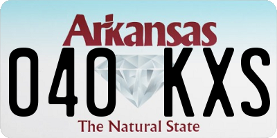 AR license plate 040KXS