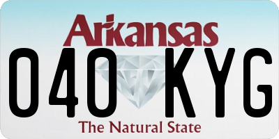 AR license plate 040KYG