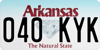 AR license plate 040KYK