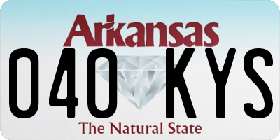 AR license plate 040KYS