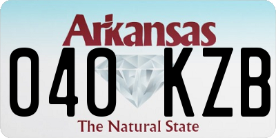 AR license plate 040KZB