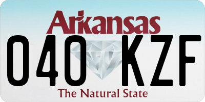AR license plate 040KZF