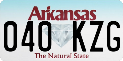 AR license plate 040KZG