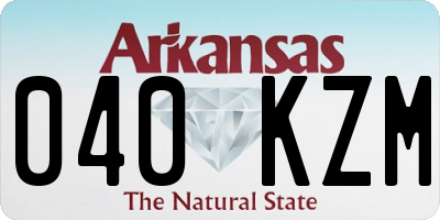 AR license plate 040KZM