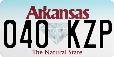 AR license plate 040KZP