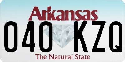 AR license plate 040KZQ