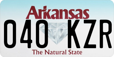 AR license plate 040KZR