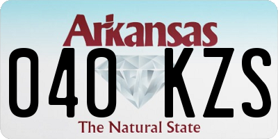 AR license plate 040KZS