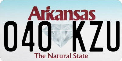 AR license plate 040KZU