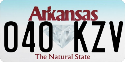 AR license plate 040KZV