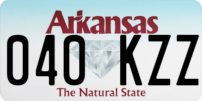 AR license plate 040KZZ
