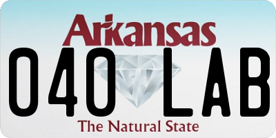 AR license plate 040LAB