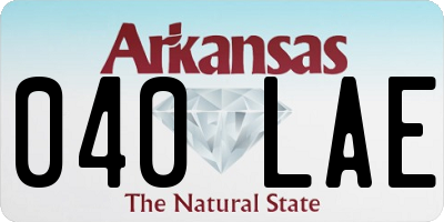 AR license plate 040LAE