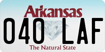 AR license plate 040LAF
