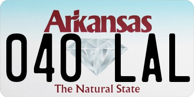 AR license plate 040LAL