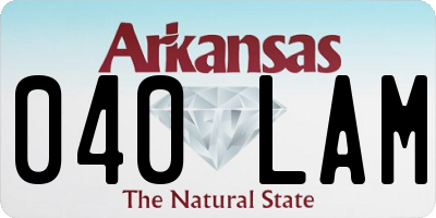 AR license plate 040LAM