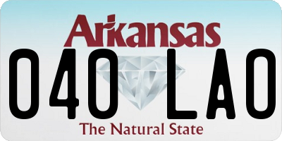 AR license plate 040LAO