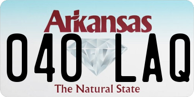AR license plate 040LAQ