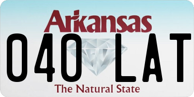 AR license plate 040LAT
