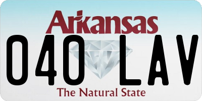 AR license plate 040LAV