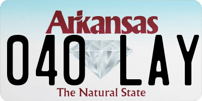AR license plate 040LAY