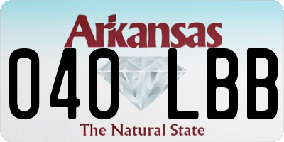 AR license plate 040LBB