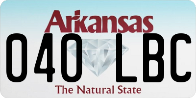 AR license plate 040LBC