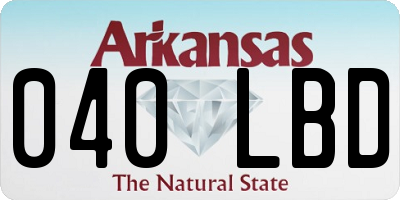 AR license plate 040LBD