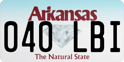 AR license plate 040LBI