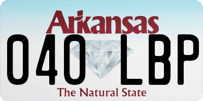 AR license plate 040LBP