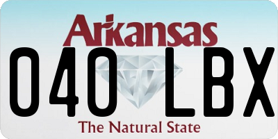 AR license plate 040LBX