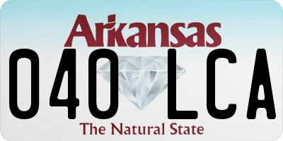 AR license plate 040LCA