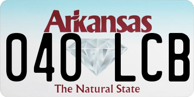 AR license plate 040LCB