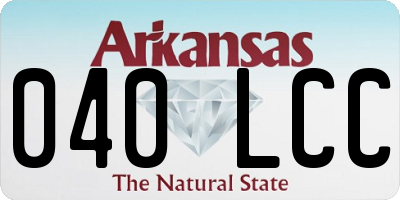 AR license plate 040LCC