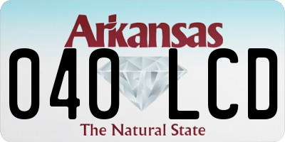 AR license plate 040LCD