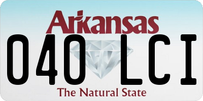 AR license plate 040LCI