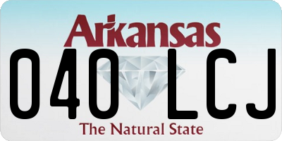 AR license plate 040LCJ