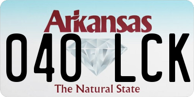 AR license plate 040LCK