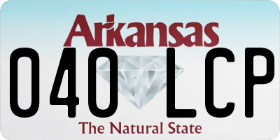 AR license plate 040LCP