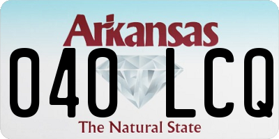 AR license plate 040LCQ