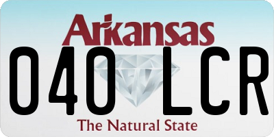 AR license plate 040LCR