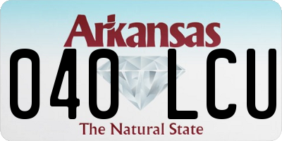AR license plate 040LCU