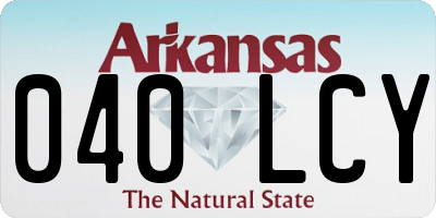 AR license plate 040LCY
