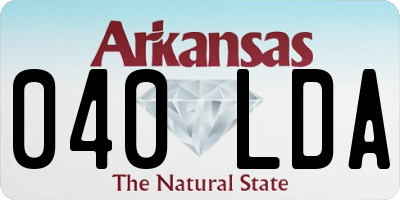 AR license plate 040LDA