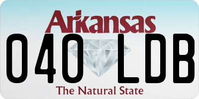 AR license plate 040LDB