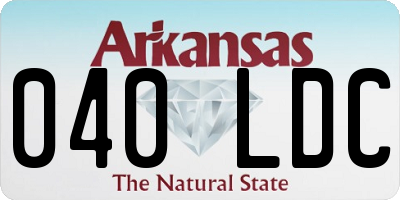 AR license plate 040LDC