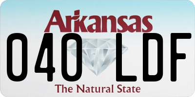 AR license plate 040LDF