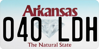 AR license plate 040LDH